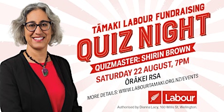 Quiz Night! – Labour Party Tāmaki Fundraiser primary image