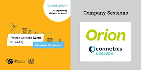 Orion and Connetics - Power Careers Event - Industry - short sessions primary image