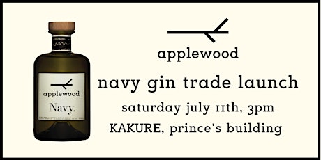 Applewood Navy Gin Trade Launch primary image