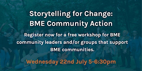 Storytelling for Change - BME community action primary image