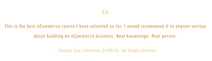 eCommerce Beginners Training - Thursday Nights - Webinar or North Sydney image