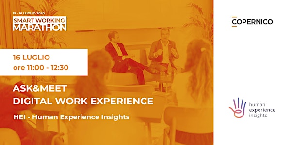 Ask&Meet Digital Work Experience | Smart Working Marathon