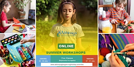 Abhinaya Dance Academy Summer Virtual Workshops! July 20 -31 ,2020 primary image