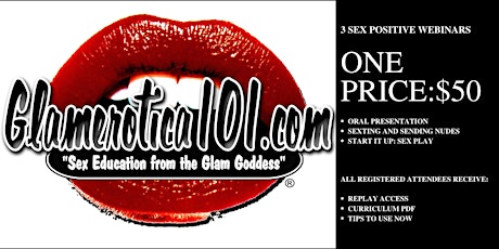 Glamerotica101.com July  Webinars primary image