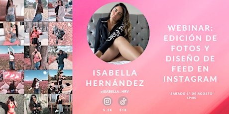 Imagen principal de Webinar: Edición de Fotos y Diseño de Feed en Instagram con IsabellaHrv