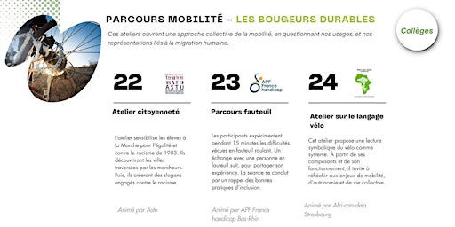 Image principale de Parcours Mobilité - Les Bougeurs durables - Collèges - 13h à 14h30