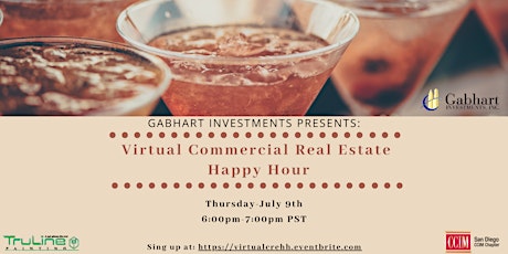 Virtual Commercial Real Estate Professionals Happy Hour - July 2020 primary image