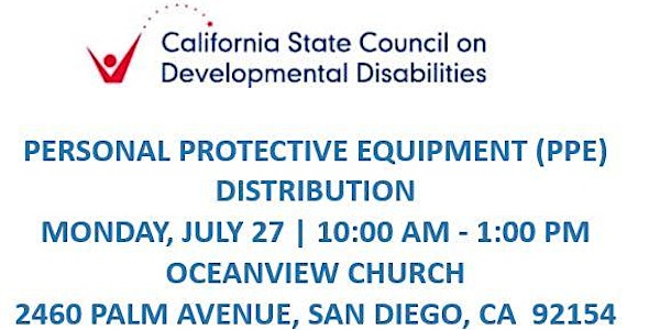 SCDD PPE Distribution for Families in Need -  Oceanview Church