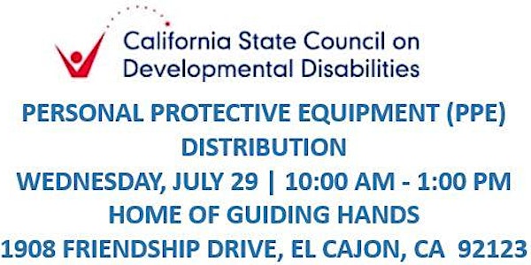 SCDD PPE Distribution for Families in Need -  Home of Guiding Hands