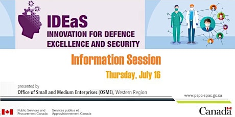 Innovation for Defence Excellence and Security (IDEaS) July 2020 Webinar primary image