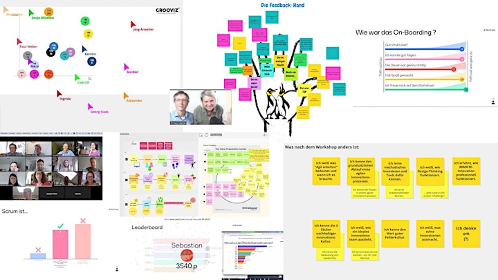 GROOVIZ® DESIGN THINKING Remote-Innovation Workshop: Bild