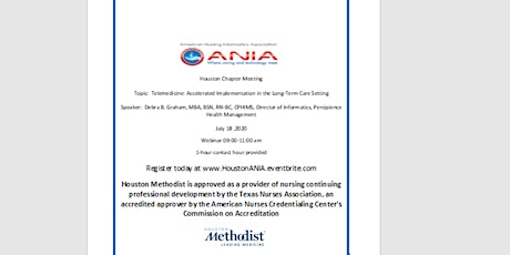 Houston Chapter meeting- American Nursing Informatics Association - Webinar primary image