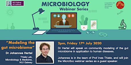 Microbiology Webinar | NUI Galway | Fri 17th July, 2pm primary image