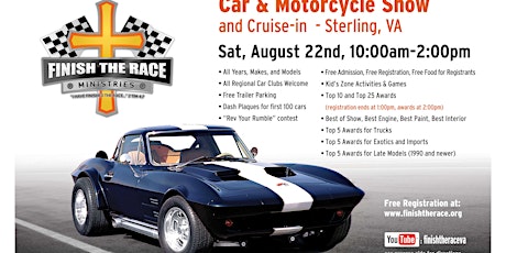2020 Finish the Race Ministries Summer Car & Motorcycle Show primary image
