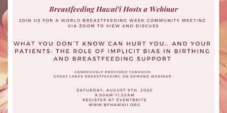 Breastfeeding Hawai'i's Virtual Community Meeting/ primary image