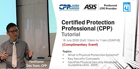 Certified Protection Professional (CPP) Tutorial #2 primary image