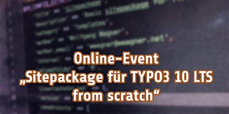 Zoominar "Sitepackage für TYPO3 10 LTS from scratch"