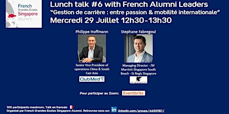 Lunch talk #6 with French Alumni Leaders primary image