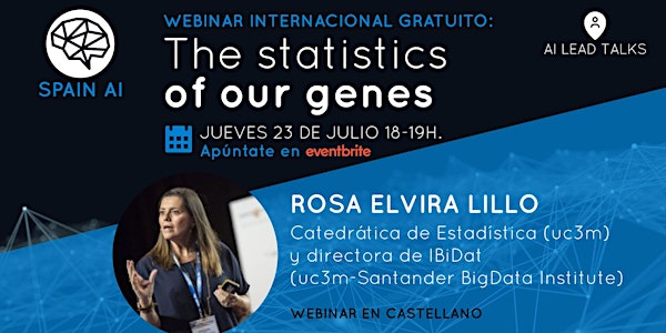 Webinar internacional gratuito (AI Leads Talk): The statistics of our genes
