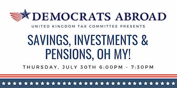 DAUK Tax Committee Presents: Savings, Investments, and Pensions, Oh My!