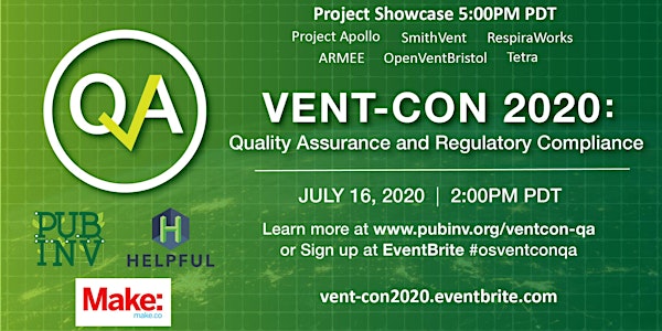 Vent-Con 2020: Quality Assurance and Regulatory Compliance