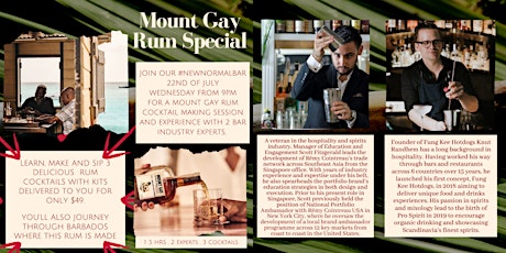 Learn, Make and Sip 3 Mount Gay Rum Cocktails