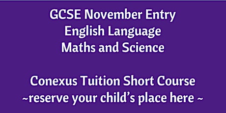 Reserve a place for our Short Course GCSE (English primary image