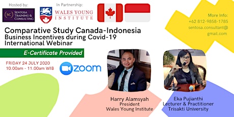 International Webinar: Comparative Study Canada-Indonesia Incentives primary image