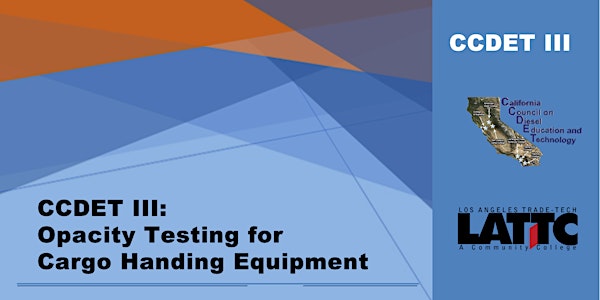 CCDET III: Opacity Testing for Cargo Handling Equipment