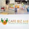Logotipo de Cafe Biz 618 Shared Workspace