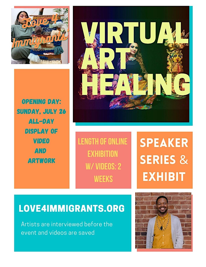 Love 4 Immigrants Art Healing Virtual Speaker Series & Exhibit image
