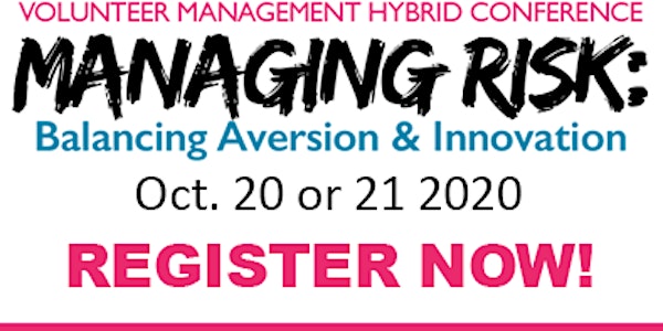 2020 Volunteer Management Hybrid Conference - OCT 20 (PT/MT)