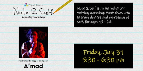 Imagen principal de Note 2 Self: Writing Workshop