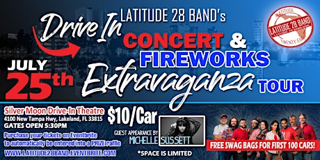Latitude28's Drive-In Concert and Fireworks Extravaganza!  (Lakeland, FL) primary image