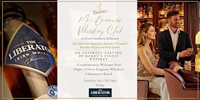 Image principale de Mr. Brownes Whiskey Club at Great Southern with Liberator Irish Whiskey