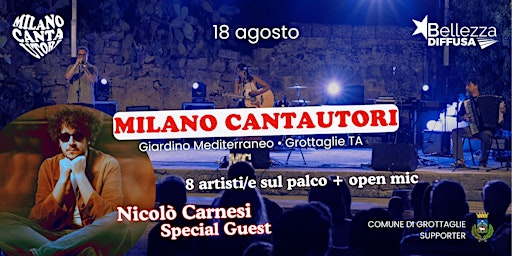 Imagen principal de MILANO CANTAUTORI w/Nicolò Carnesi Special Guest + Open Mic