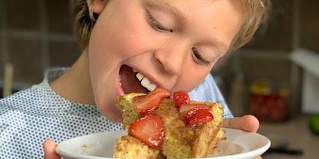 Chef Asata's Cooking w Kids: Baked French Toast w Blueberry Compote