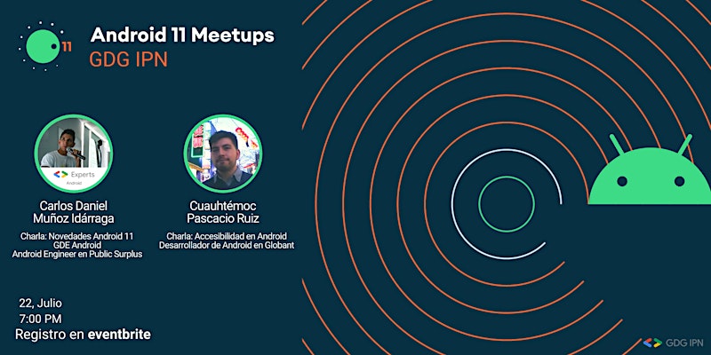 Anuncio de GDG IPN del 22 julio a las 7pm