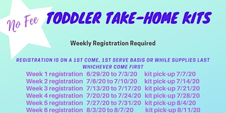 Week 5  -  Toddler Take Home Activity primary image