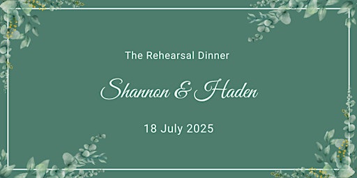 Image principale de Rehearsal Dinner