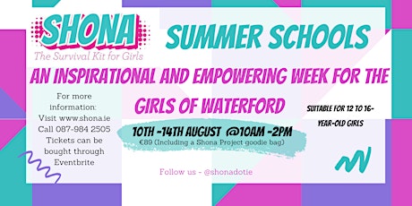 The Shona Project's Summer Schools For Girls primary image