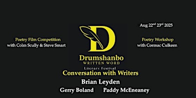 Image principale de 2025 Drumshanbo Written Word Literary Festival