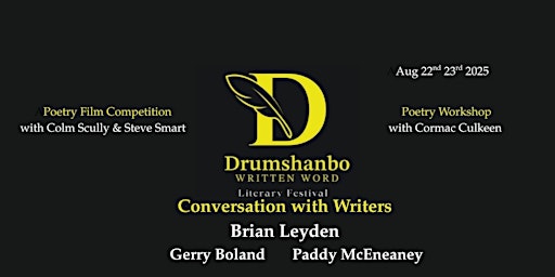 Imagen principal de 2025 Drumshanbo Written Word Literary Festival