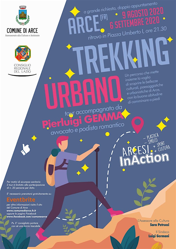 Immagine Arce Trekking Urbano - 09 agosto 2020 e 06 settembre 2020
