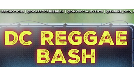 DC REGGAE BASH Outdoor Vibes (Beach Bash Afterparty!) primary image