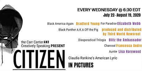 Citizen: In Pictures, 5 part film webinar based on Claudia Rankine's work primary image