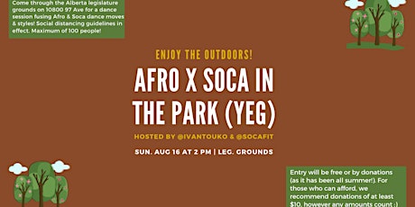 Afro x Soca In The Park YEG (Edmonton) primary image