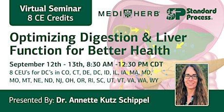 Optimizing Digestion and Liver Function - Presented by Annette Schippel, DC primary image