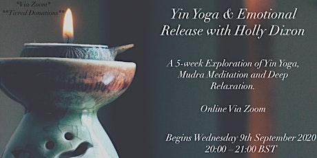 *ONLINE* Yin Yoga & Emotional Release: A 5-Week Virtual Course with Holly primary image