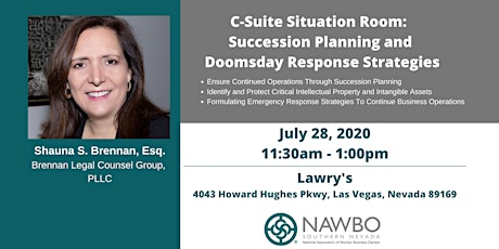 NAWBO Southern Nevada Presents: C-Suite Situation Room: Succession and Doomsday Response Strategies primary image